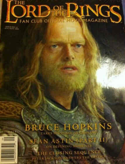 LORD OF THE RINGS magazine side cover Issue 16 August/September 2004