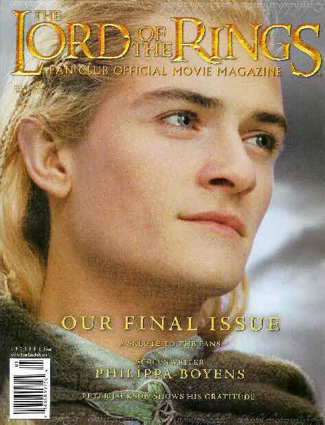 LORD OF THE RINGS magazine side cover Issue 18 December 2004