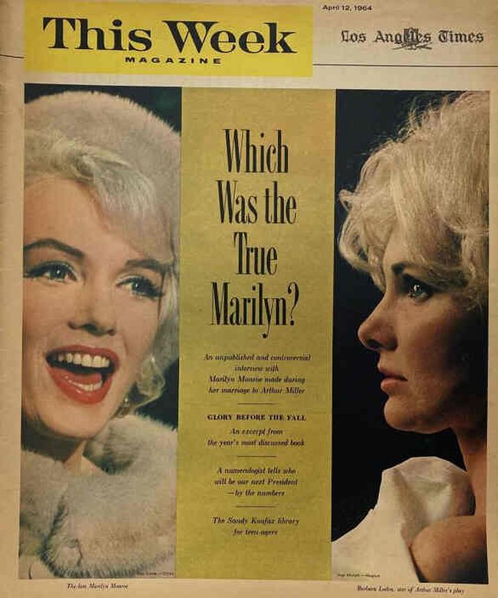 LOS ANGELES TIMES magazine side cover 12 April 1964