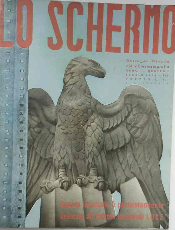 SCHERMO | LO magazine side cover  July 1936