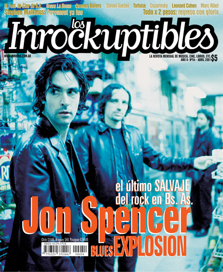 INROCKUPTIBLES | LOS magazine side cover April 2001
