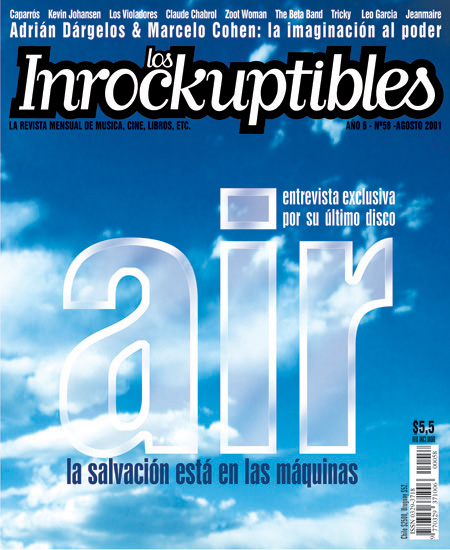 INROCKUPTIBLES | LOS magazine side cover August 2001