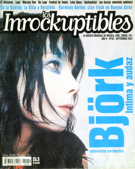 INROCKUPTIBLES | LOS magazine side cover September 2001