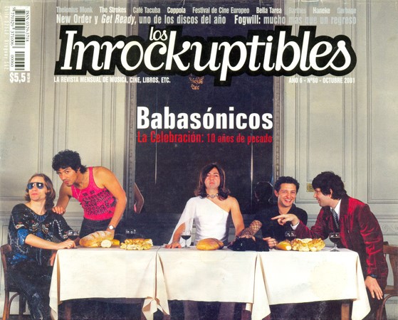 INROCKUPTIBLES | LOS magazine side cover October 2001