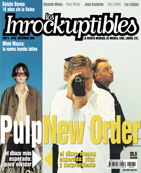 INROCKUPTIBLES | LOS magazine side cover December 2001