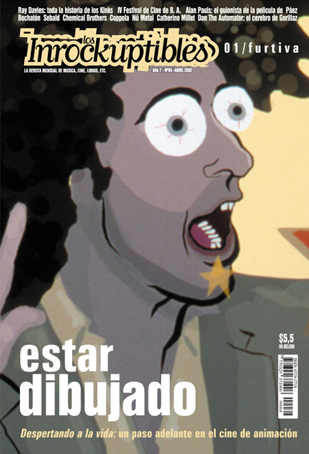 INROCKUPTIBLES | LOS magazine side cover April 2002