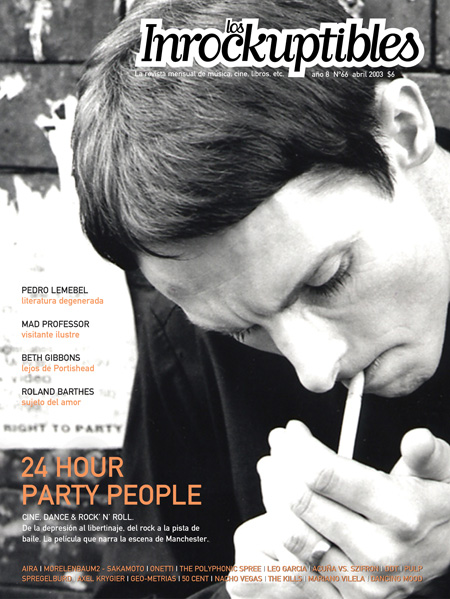 INROCKUPTIBLES | LOS magazine side cover April 2003