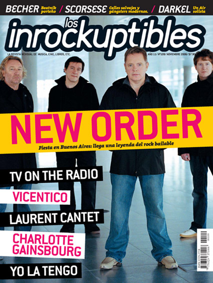 INROCKUPTIBLES | LOS magazine side cover November 2006