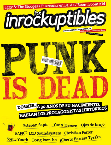 INROCKUPTIBLES | LOS magazine side cover April 2007