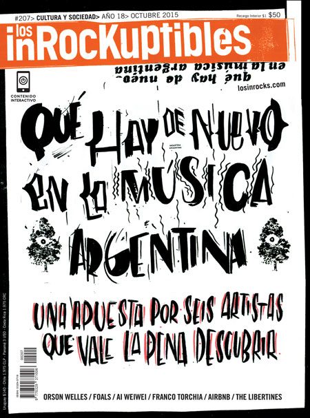 INROCKUPTIBLES | LOS magazine side cover October 2015