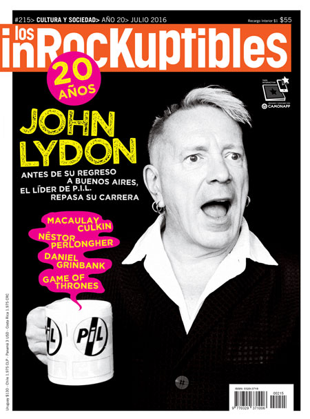 INROCKUPTIBLES | LOS magazine side cover July 2016