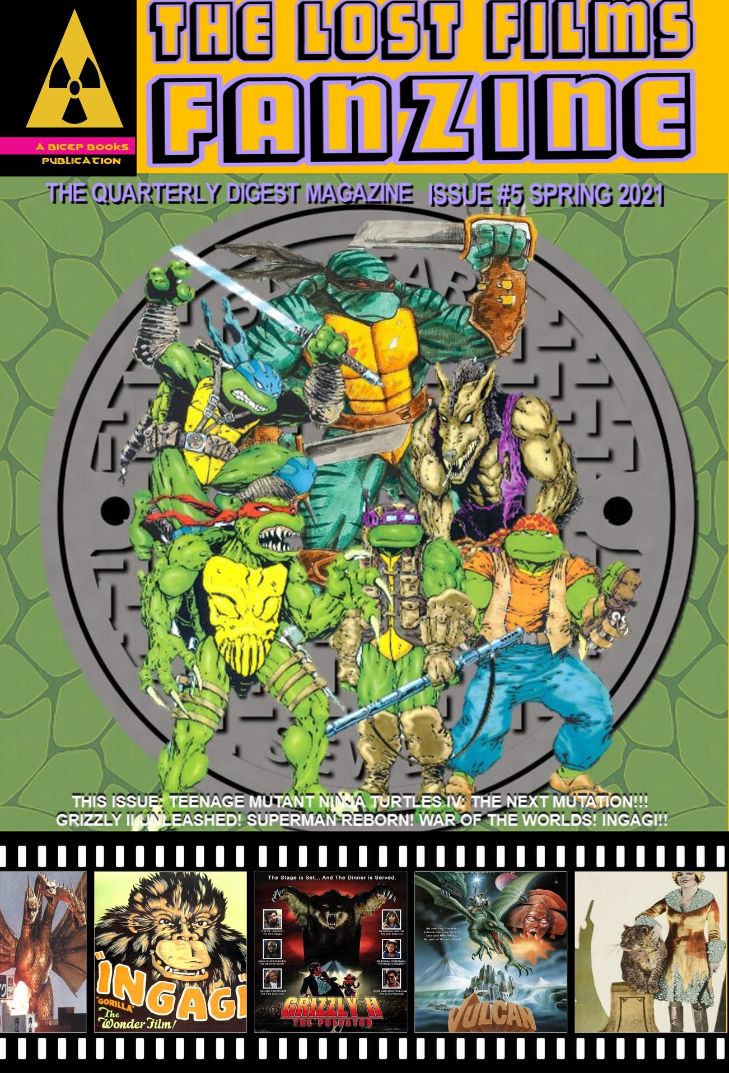 LOST FILMS FANZINE magazine side cover Issue 5  March 2021