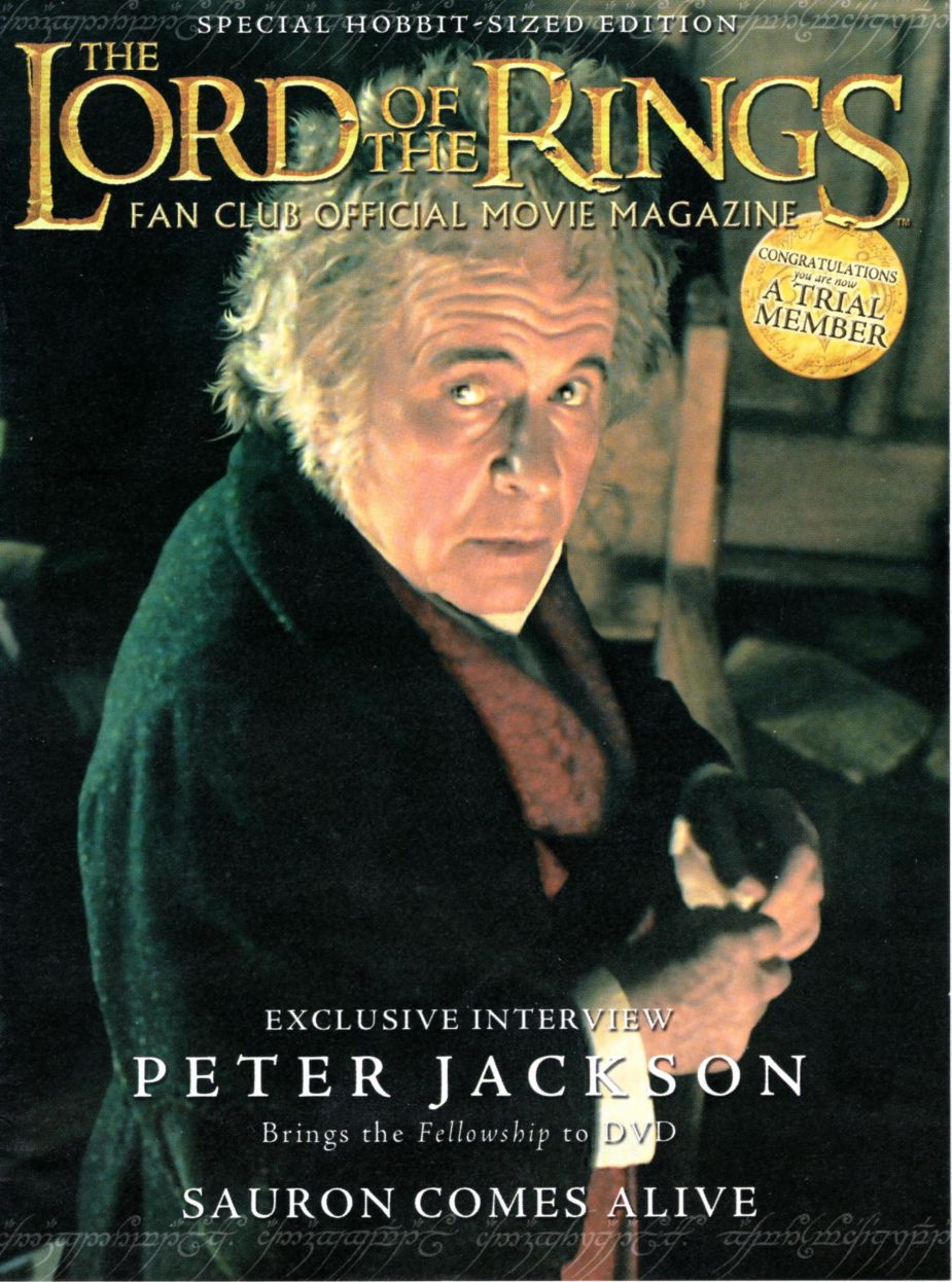 LORD OF THE RINGS magazine side cover  Special  November 2002