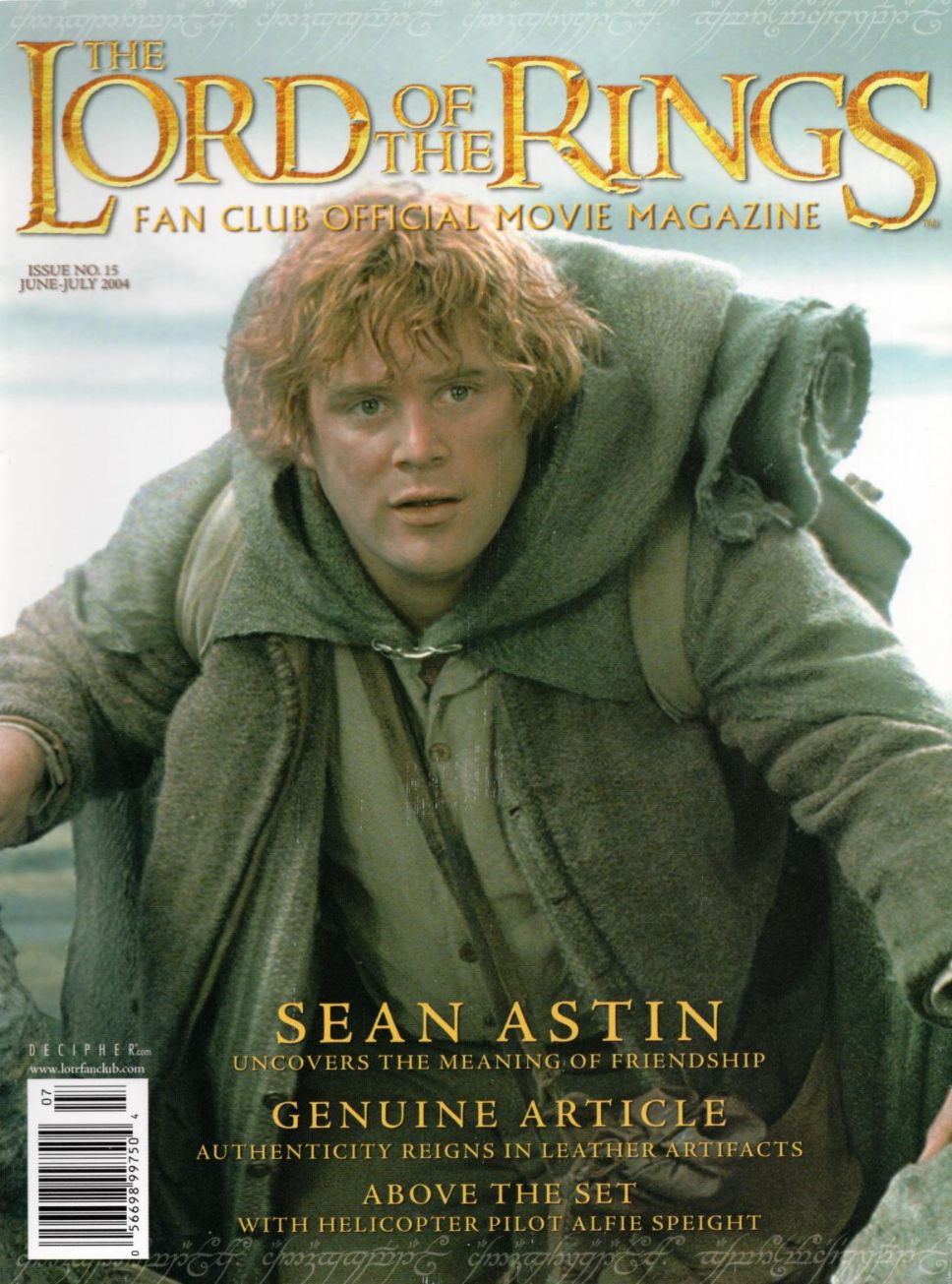 LORD OF THE RINGS magazine side cover Issue 15  June/July 2004