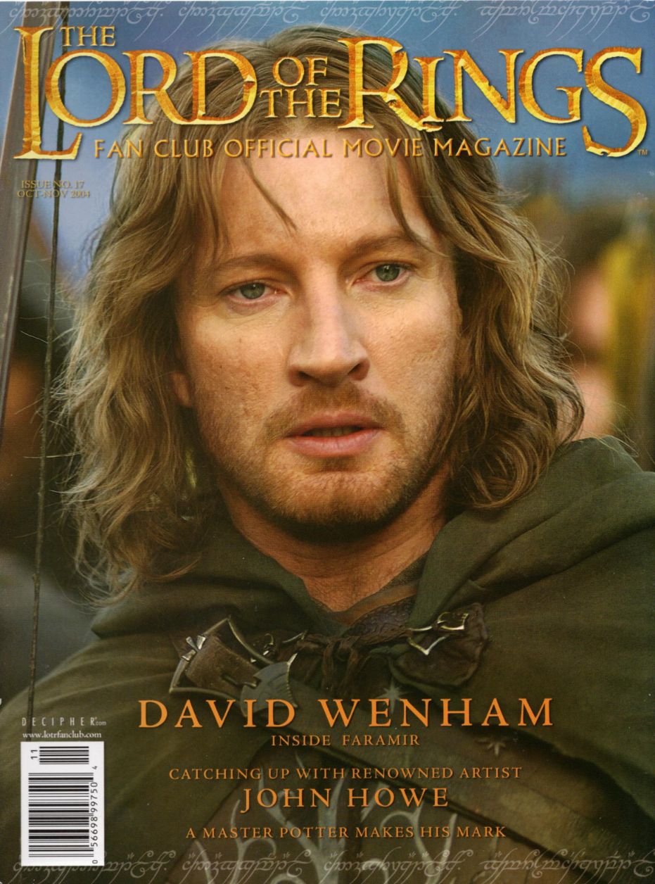 LORD OF THE RINGS magazine side cover Issue 17  October/November 2004