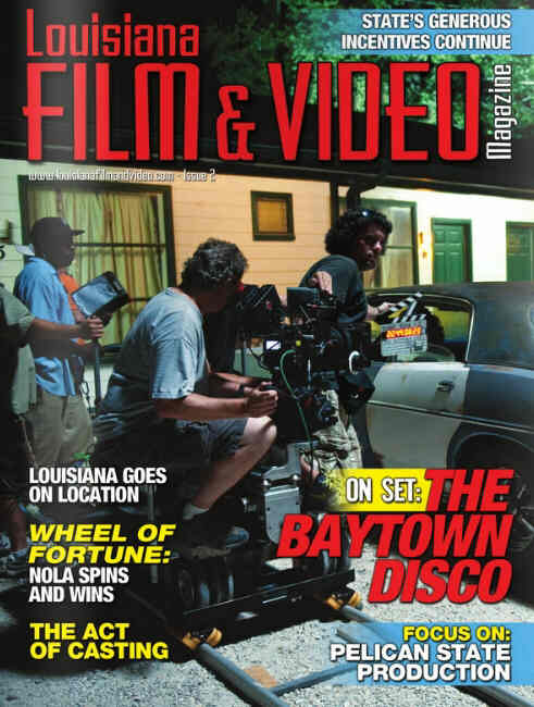 LOUISIANA FILM AND VIDEO MAGAZINE magazine side cover Issue 2  2011