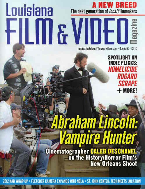 LOUISIANA FILM AND VIDEO MAGAZINE magazine side cover Issue 2  2012