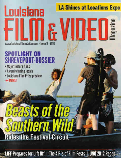 LOUISIANA FILM AND VIDEO MAGAZINE magazine side cover Issue 3  2012