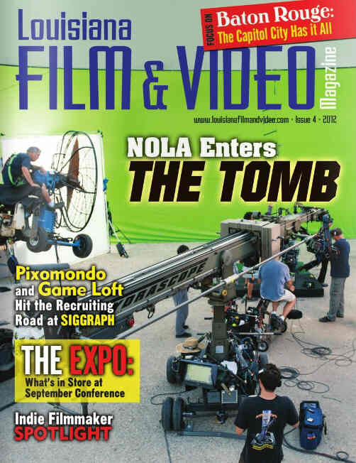 LOUISIANA FILM AND VIDEO MAGAZINE magazine side cover Issue 4  2012