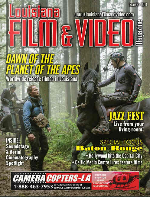 LOUISIANA FILM AND VIDEO MAGAZINE magazine side cover Issue 3  2014