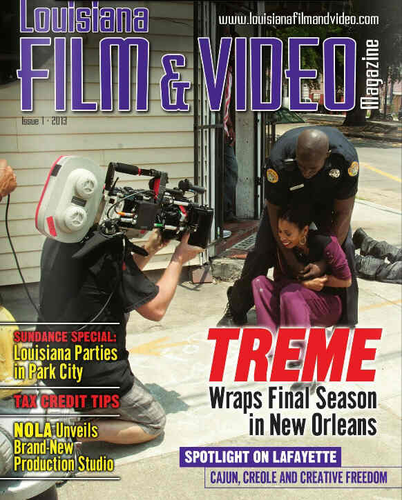 LOUISIANA FILM AND VIDEO MAGAZINE magazine side cover Issue 1  2013