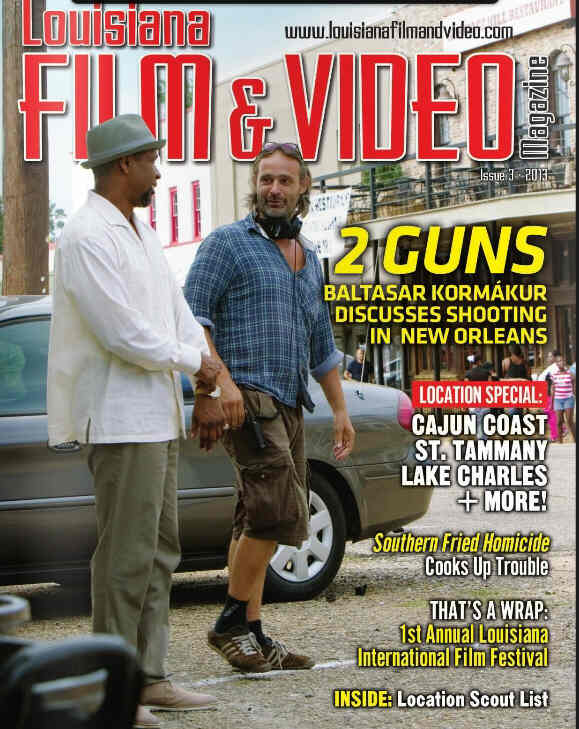 LOUISIANA FILM AND VIDEO MAGAZINE magazine side cover Issue 3  2013