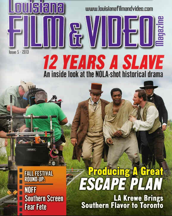 LOUISIANA FILM AND VIDEO MAGAZINE magazine side cover Issue 5  2013
