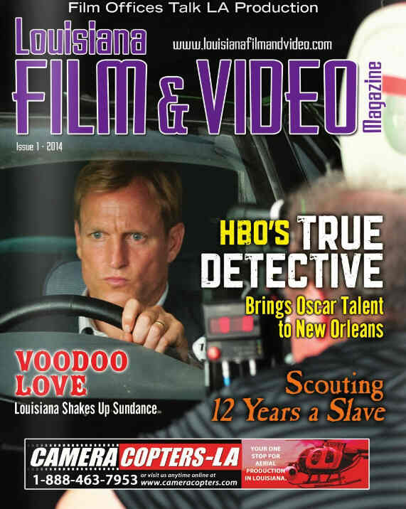 LOUISIANA FILM AND VIDEO MAGAZINE magazine side cover Issue 1  2014