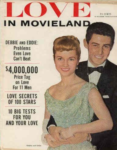 LOVE IN MOVIELAND magazine side cover Issue 1  1955