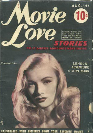 MOVIE LOVE STORIES magazine side cover Issue 2 August 1941