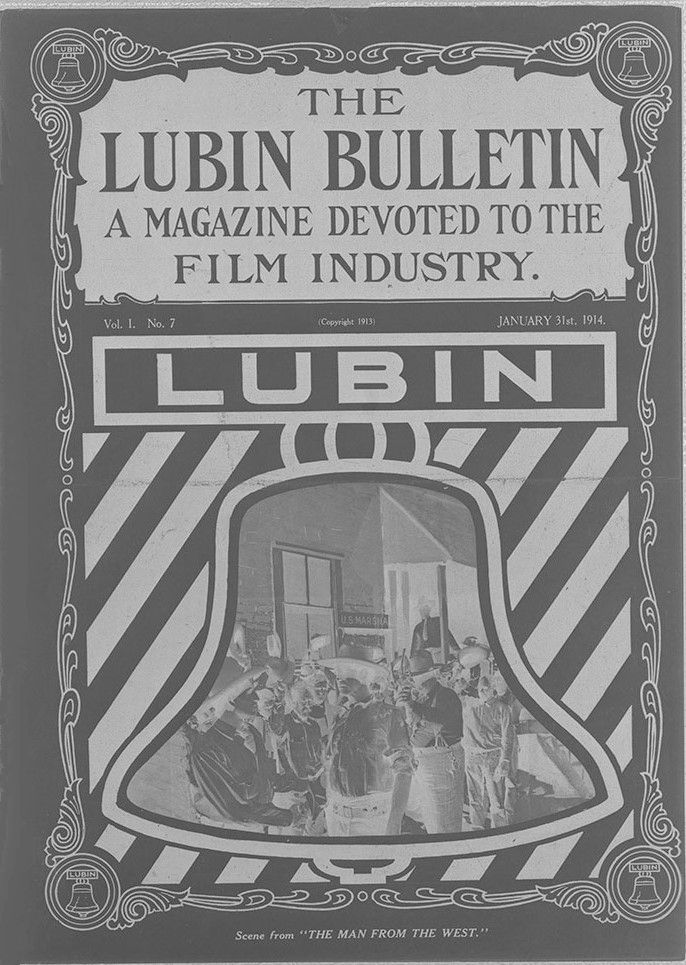 LUBIN BULLETIN magazine side cover  Vol 1 No  7 21 January 1914