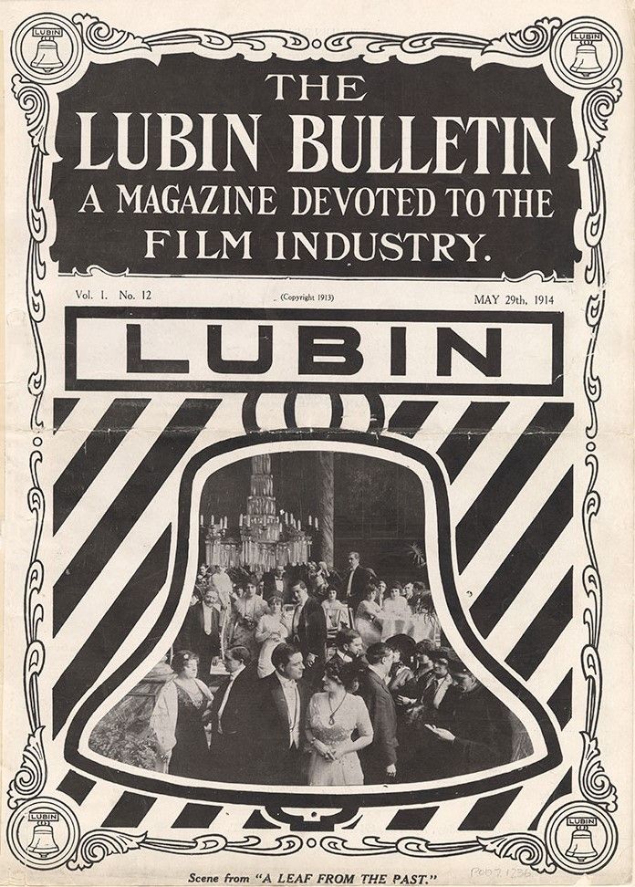 LUBIN BULLETIN magazine side cover  Vol 1 No  12 29 May 1914