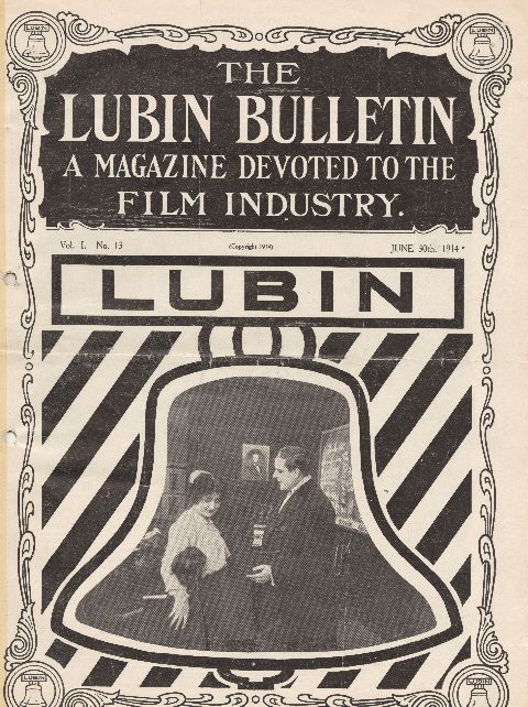 LUBIN BULLETIN magazine side cover  Vol 1 No  13 30 June 1914