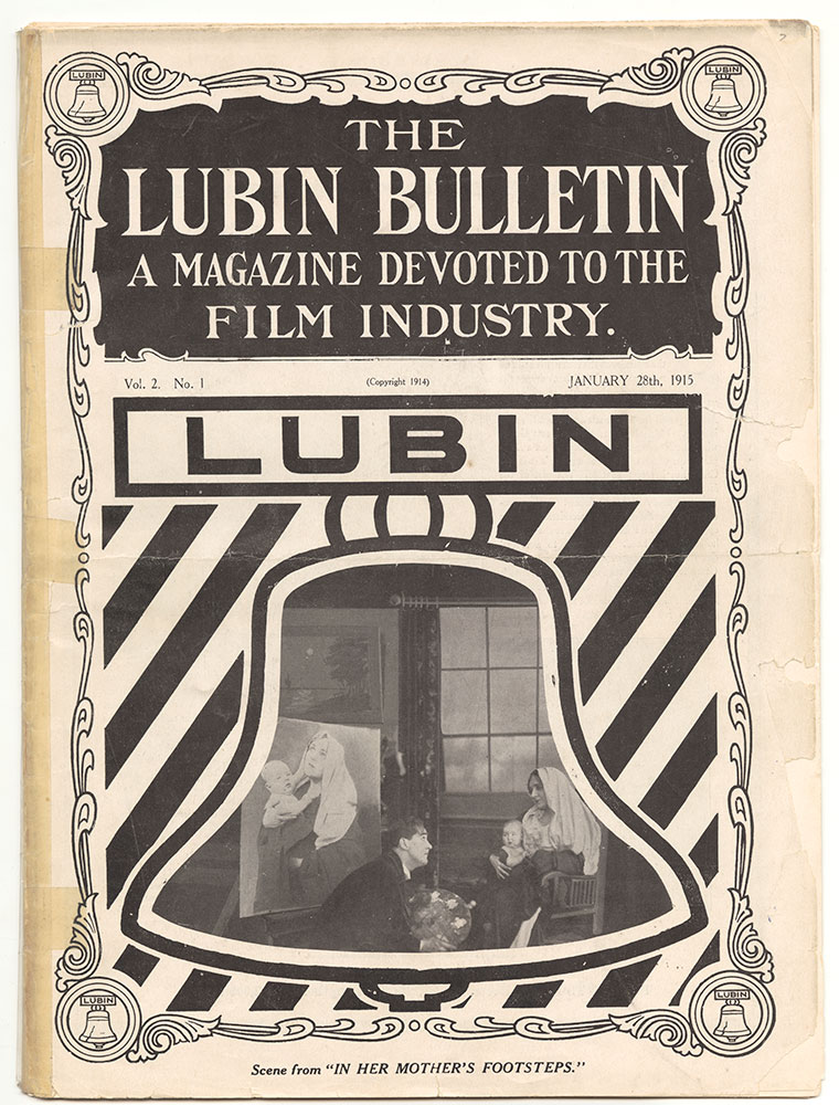 LUBIN BULLETIN magazine side cover  Vol 2 No  1 28 January 1915