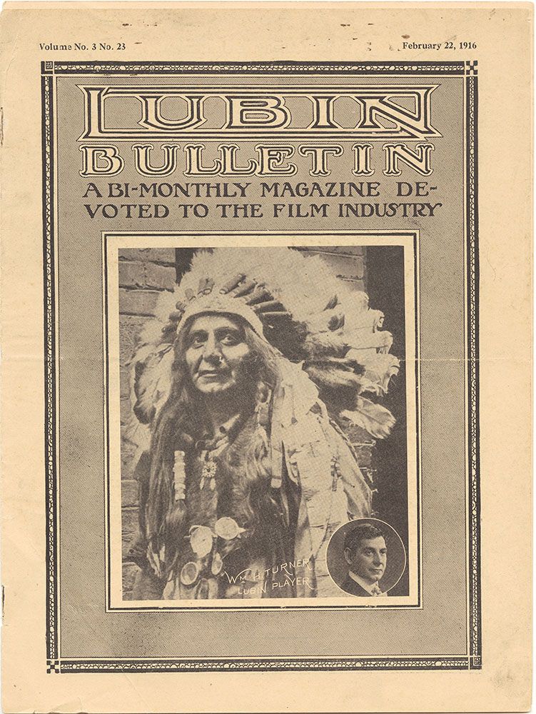 LUBIN BULLETIN magazine side cover  Vol 3 No  23 22 February 1916