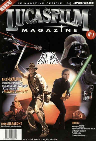 LUCASFILM STAR WARS magazine side cover Issue 1 Summer 1995