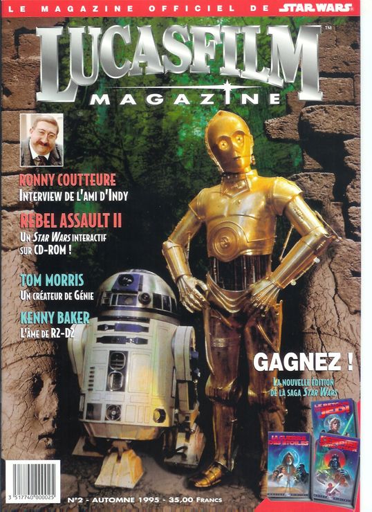 LUCASFILM STAR WARS magazine side cover Issue 2 Autumn 1995