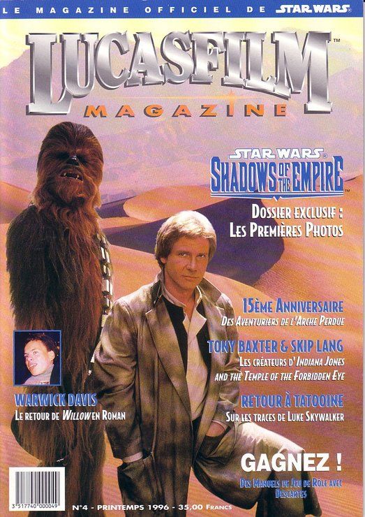 LUCASFILM STAR WARS magazine side cover Issue 4 Spring 1996