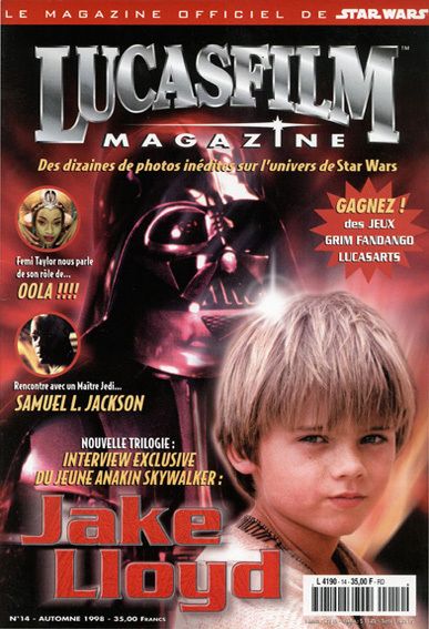 LUCASFILM STAR WARS magazine side cover Issue 14 Autumn 1998