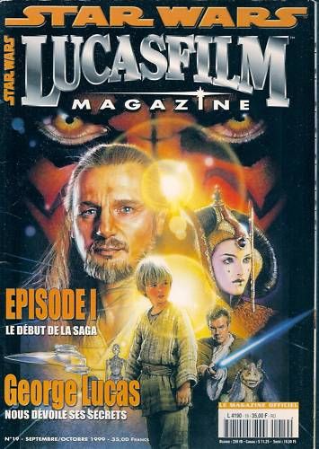 LUCASFILM STAR WARS magazine side cover Issue 19 September/October 1999