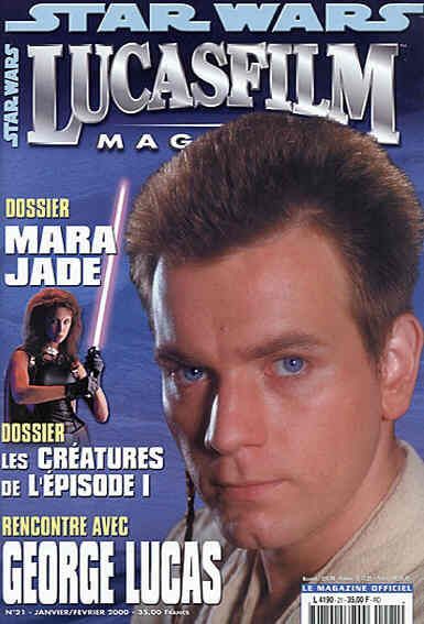 LUCASFILM STAR WARS magazine side cover Issue 21 January/February 2000