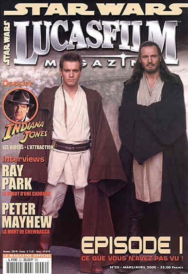 LUCASFILM STAR WARS magazine side cover Issue 22 March/April 2000