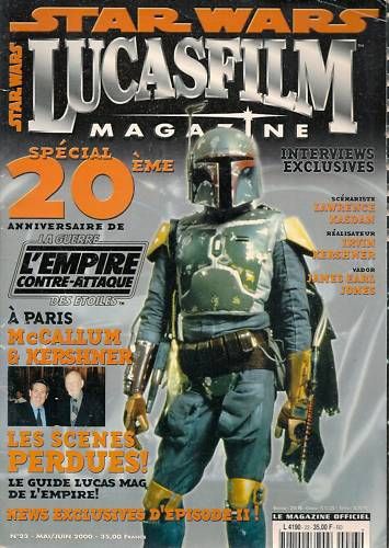 LUCASFILM STAR WARS magazine side cover Issue 23 May/June 2000