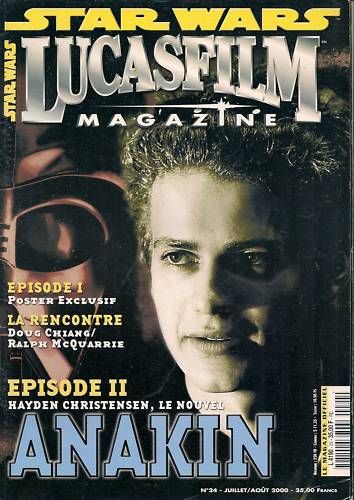 LUCASFILM STAR WARS magazine side cover Issue 24 July/August 2000