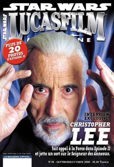 LUCASFILM STAR WARS magazine side cover Issue 25 September/October 2000