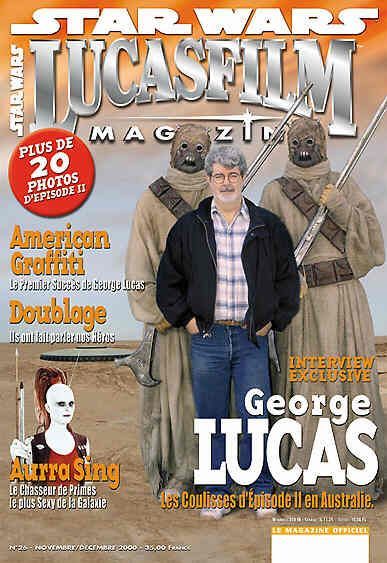 LUCASFILM STAR WARS magazine side cover Issue 26 November/December 2000