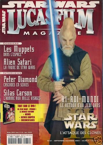 LUCASFILM STAR WARS magazine side cover Issue 31 September/October 2001