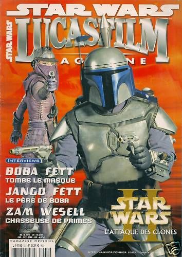 LUCASFILM STAR WARS magazine side cover Issue 33 January/February 2002