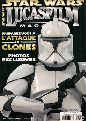 LUCASFILM STAR WARS magazine side cover Issue 34 March/April 2002