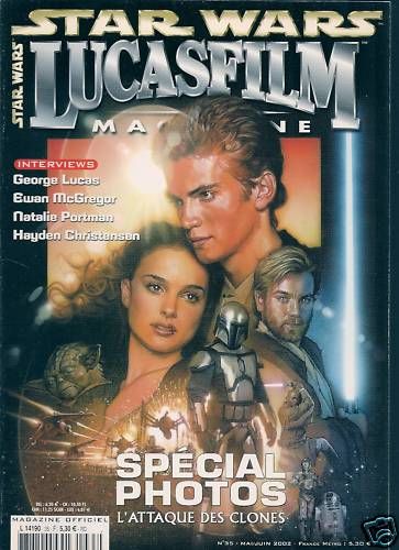 LUCASFILM STAR WARS magazine side cover Issue 35 May/June 2002